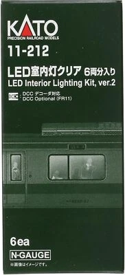 KATO N gauge LED interior light clear, 6 cars, 11-212, model railroad supplies - Image 1 of 4