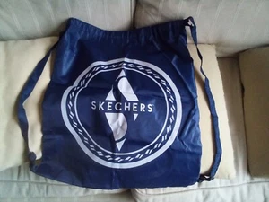 SKECHERS Blue Gym Shoe Bag Lightweight - Drawstring/Backpack - Picture 1 of 5