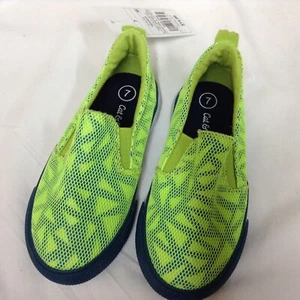 Cat & Jack Toddler Boys Kiefer Sneakers Green Size 7 - Picture 1 of 7