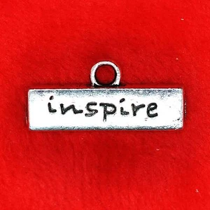 8 x Tibetan Silver Inspire Metal Bar Charm Pendant Jewelry Making Craft - Picture 1 of 1