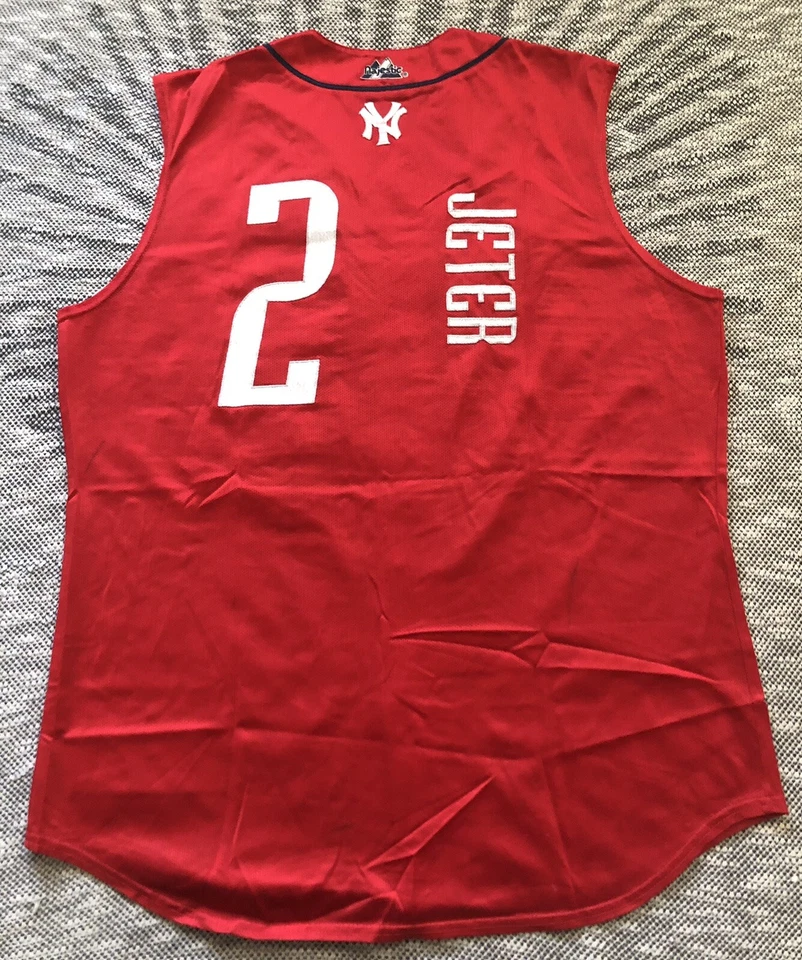 DEREK JETER American All Star MLB JERSEY NY Yankees XL w/1999 Limited Edition - Image 1 of 4