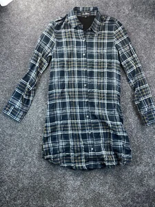Sam Edelman Womens Plaid Button-Up Shirt Dress S - Picture 1 of 10