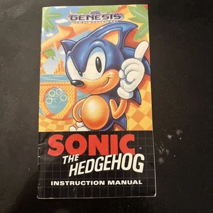 Sonic the Hedgehog 1 Sega Genesis Instruction Manual Booklet ONLY - Picture 1 of 5