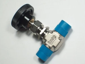 1- Swagelok Stainless Steel Integral Bonnet Needle Valve, 1/4" NPT, SS-1RM4 - Picture 1 of 4