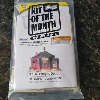  Fos Scale Models R.E.A Freight Depot K.O.M #6 Ho Scale - Image 1 of 2