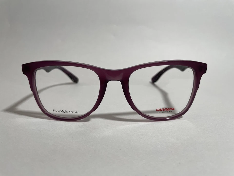 Auténticas gafas cuadradas de plástico púrpura Carrera CA 6600 2XA lentes de 53 mm para hombre Foto 1 de 3