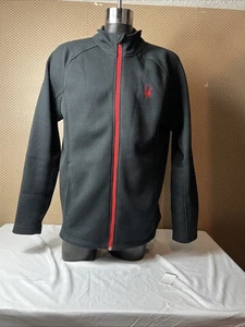 Spyder Constant Men’s Full Zip Black And Red Fleese Lined Jacket Size XL - Picture 1 of 9