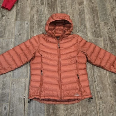 L.L. Bean Ultralight 850 Down Hooded Jacket Women's Large Terracotta Orange - Image 1 of 4
