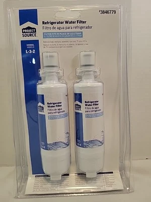 New 2 Pack Project Source L-3-2 Twist-in Refrigerator Water Filter LG LT700P  - Image 1 of 4