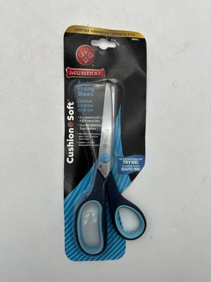 Mundial Pinking Shears 8.5" CushionSoft Sewing Scissors Lifetime Guarantee NEW - Image 1 of 3