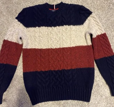 VTG Tommy Hilfiger America Red White Blue Wool Sweater M - Image 1 of 4