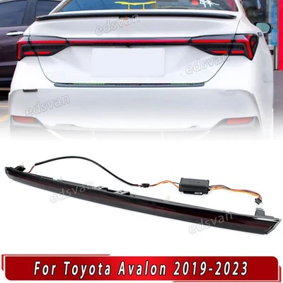 Smoked LED For 2019-2023 Toyota Avalon Rear Trunk Lamp Spoiler Tail Brake Light Foto 1 de 4