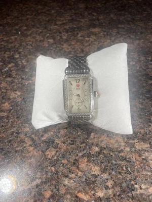 Michele Deco Park Stainless Steel Wristwatch With Diamond Bezel, New Battery - Image 1 of 4