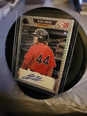 2021 Leaf  Metal - 1989 Pro Set  Blaze Jordan #PA-BJ1 Silver Mojo /4 (AU, RC) - Image 1 of 4