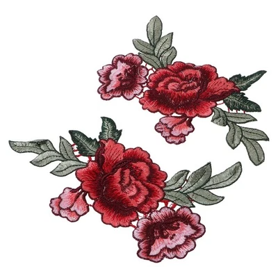  Embroidered Fabric Patch Embroidery Patches for Clothing Flowers - Image 1 of 4