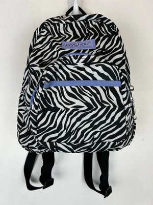 Mini Mochila Jansport Estampado Cebra Con Bolsillos Correas Ajustables Leer Foto 1 de 4