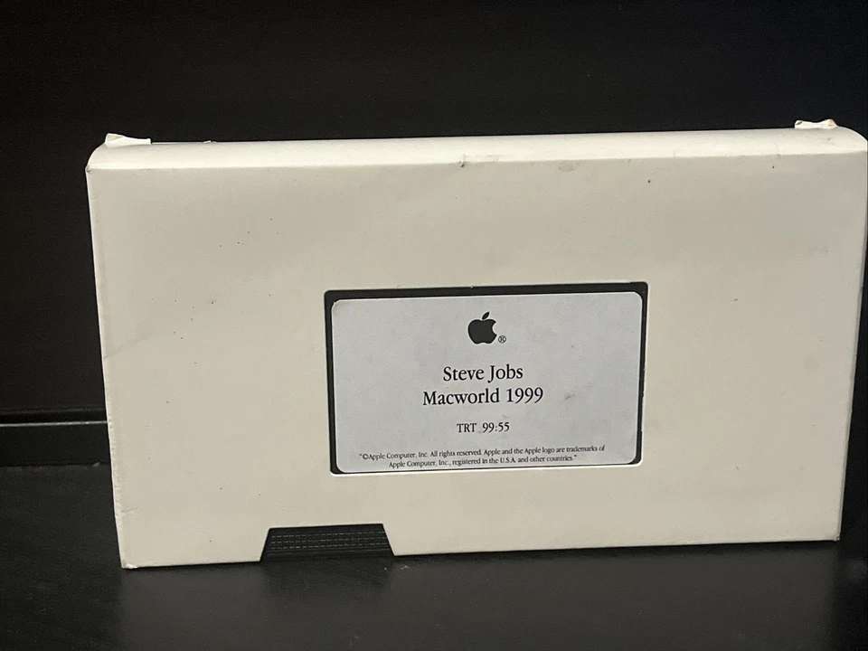 Steve Jobs Macworld 1999 Apple VHS TR-99:55 RARE 100% Collectible - Image 1 of 4