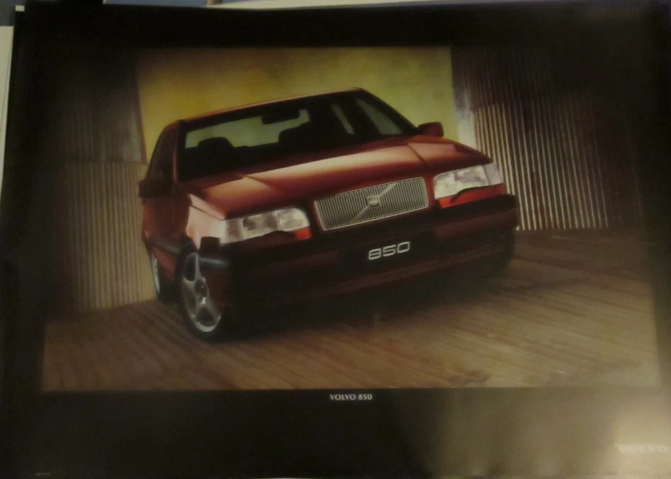 maravilloso póster grande PR-belleza 75x100 cm VOLVO 850 berlina 1995 - rojo Foto 1 de 1