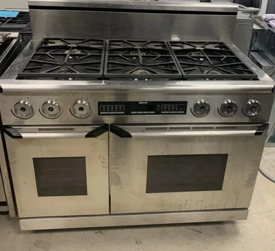 Dacor HDPR48SLP 5.2 立方英尺 Ft.  双烤箱对流范围, LP 不锈钢 — 第 1/2 张图片