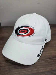 Carolina Hurricanes Womens Hat Cap All White NHL '47 Brand Adjustable New - Picture 1 of 12