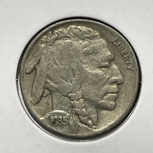 1935-S 5C Buffalo Nickel F5696 - Picture 1 of 2