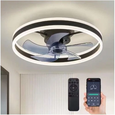 20" ROUND LED CEILING FAN FANDELIER  WITH REMOTE/APP CONTROL MODERN STYLE - Image 1 of 4