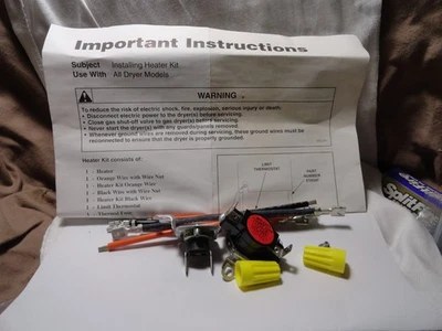 SPEED QUEEN RSPC #511474 ASSY ENVELOPE PARTS HEATER KIT W/INSTRUCTIONS FREE SHIP - Image 1 of 4
