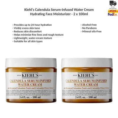 Kiehl's Calendula Serum-Infused Water Cream Feuchtigkeitsspendende Creme 2x100ml - Bild 1 von 4