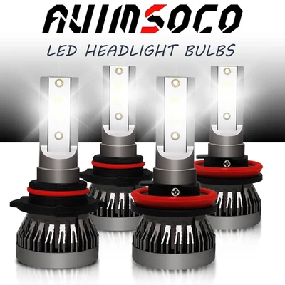 For Ford Escape 2013-2017 LED Headlight Bulbs 4pcs Hi/Lo Beam Ultra Bright - Изображение 1 из 4