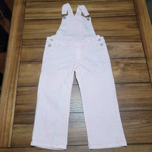 Thereabouts Girls Faded Pink Denim Overalls - Size 4 - Picture 1 of 6