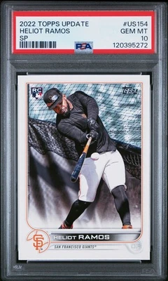 2022 Topps Update Heliot Ramos SP Short Print Rookie RC #US154 GEM MT PSA 10 - Image 1 of 4