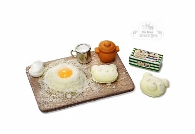 HANDMADE For Calico Critters Miniature Dollhouse Baking Set 1:12 Scale Food Kitchen