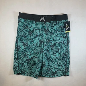 Art Class Swim Board Shorts Boys Size 18 Blue Splatter Waist Adjuster 4 Pockets - Picture 1 of 7