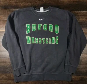 Mens Large Nike Center Check Buford Wrestling Sweatshirt  - Picture 1 of 3