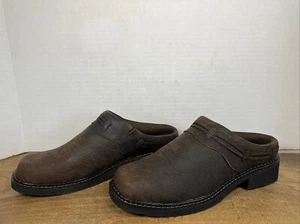 Roper Damen Schnürsenkel Pantoletten Clogs Crazy Horse braun Leder Größe 10 Western - Bild 1 von 17