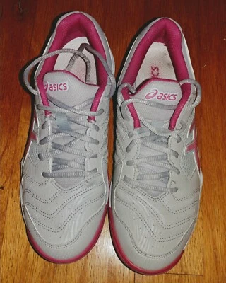 ZAPATOS PARA CANCHA DE TENIS ASICS F960121 GRIS CHAROL PARA MUJER TALLAS 8 Y 8,5 Foto 1 de 4