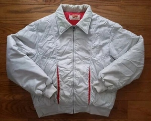 Vintage Comfy Down Puffer Jacket Mens Size S/M Zip Up 70s Made In USA - Picture 1 of 5