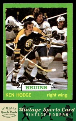 1973 Topps - Ken Hodge - #133  Boston Bruins - Image 1 of 2