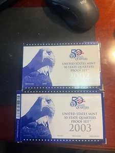 2-U.S. Mint Proof Quarters sets 10 Coins (2002 and 2003) - Picture 1 of 7