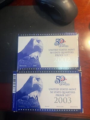 2-U.S. Mint Proof Quarters sets 10 Coins (2002 and 2003) - Image 1 of 4