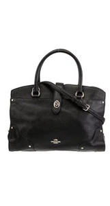 Coach Leather Top Handle Bag Black - Picture 1 of 1