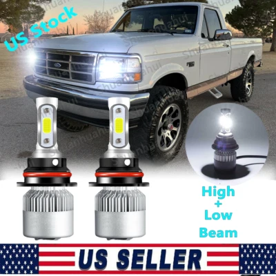 Kit de bombillas de faros LED 9007 de 3 lados para Ford F-150 F-250 F-350 Super Duty Foto 1 de 4