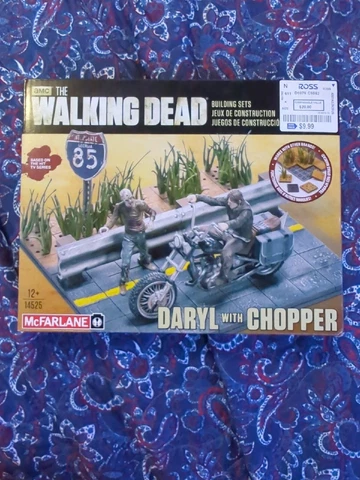 Sealed! McFarlane Building Set, The Walking Dead, Daryl Dixon w Chopper, # 14525 Cover