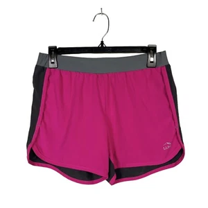 NWT LL Bean Fitness Shorts Girls Size 16 Pink Pull On Stretch Sports Running - Picture 1 of 5