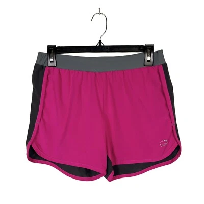 NWT LL Bean Fitness Shorts Girls Size 16 Pink Pull On Stretch Sports Running - Изображение 1 из 4