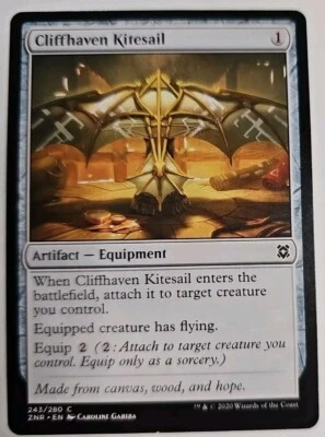MTG Magic The Gathering Card Cliffhaven Kitesail Artifact Equipment Zendikar Ris - Image 1 of 2