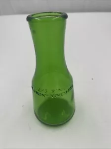 Vintage M LAMONT VINEYARDS 2/5 Pint Green Glass Empty Wine Cruets Bottles. - Picture 1 of 3