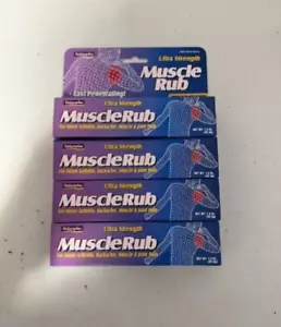 SET OF 4 Muscle Rub Extra Strength Backache Menthol 1.0% Fast Penetrating 1.5oz - Picture 1 of 1