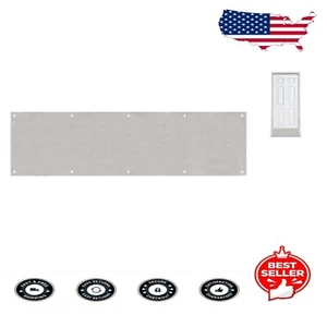 Elegant Satin Nickel 8" x 30" Kick Plate - Easy Installation & Durable Design - Picture 1 of 3