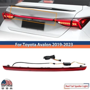 LED Red Rear Trunk Lamp For Toyota Avalon 2019-2023 Spoiler Tail Brake Light USA - Picture 1 of 14